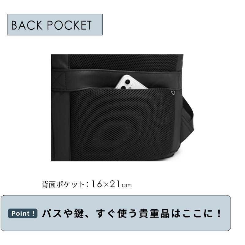 リュック メンズ 28L 大容量 収納力 撥水 出張 旅行 通勤 ビジネス PC収納 パソコンリュック 2WAY a4 15.6インチpc収納 おしゃれ 50代 40代 30代 20代 198035｜jtr-store｜16