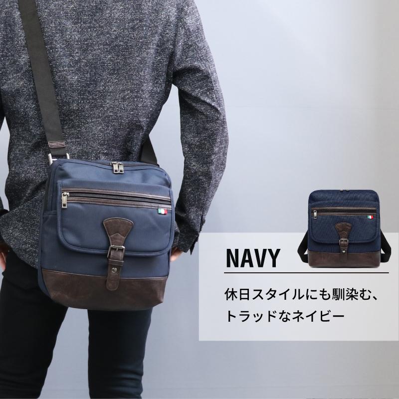 ショルダーバッグ メンズ 斜めがけ かっこいい ブランド 40代 50代 60代 撥水加工 肩掛け 通勤 通学 ナイロン New 19 8038 フィレンツェ 通販 Yahoo ショッピング