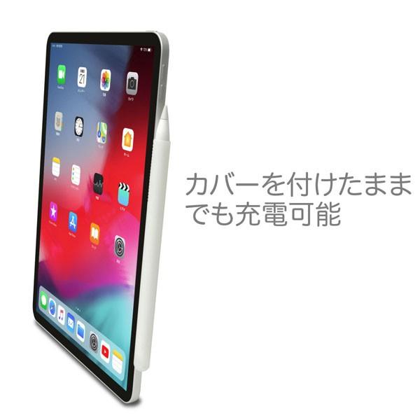 ((送料無料)) Apple Pencil 第2世代用 シリコンカバー Pencil Barrier 2（クリアーホワイト/ブラック）カバーを付けたまま充電ダブルタップOK｜jttonline｜06