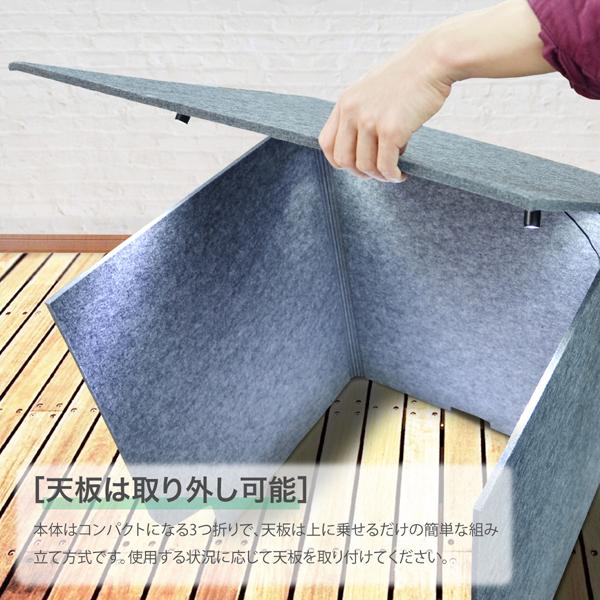 LEDスポットライト付き パーテーションブース デスク パーテーション ブースLEDスポットライト付 卓上