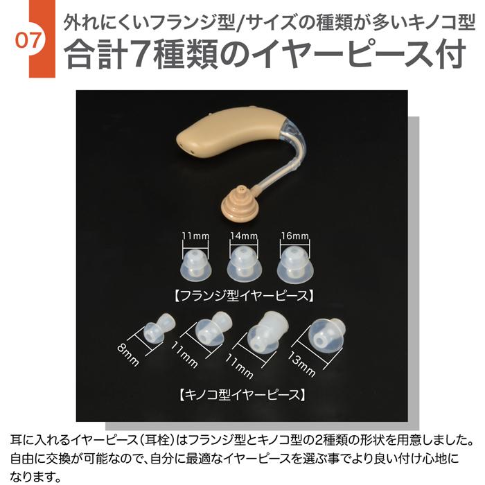 福耳 集音器 耳掛け式（国内正規品）USB充電 耳掛け型 音々-ねね