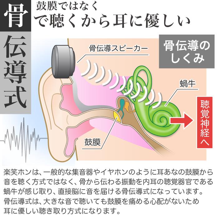 福耳 （USB充電アダプタ付） 集音器 骨伝導 ワイヤレス テレビ
