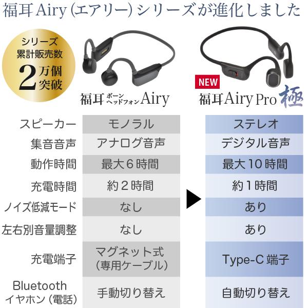 福耳 爆買骨伝導 ステレオ 集音器 Airy Pro 極（エアリープロ きわみ