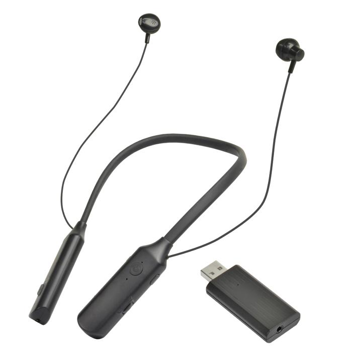 集音器 （USB電源アダプタ付）集音機能付 テレビ用 ワイヤレスイヤホン