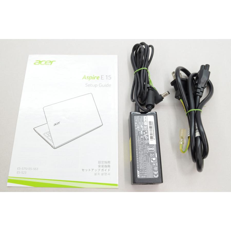 [中古]Acer Aspire E15 E5-575-H54D/WF マーブルホワイト｜jtus2014｜02