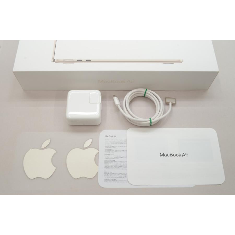 [中古]Apple MacBook Air 13インチ M2(8コアCPU/8コアGPU) 256GB スターライト MLY13J/A｜jtus2014｜02
