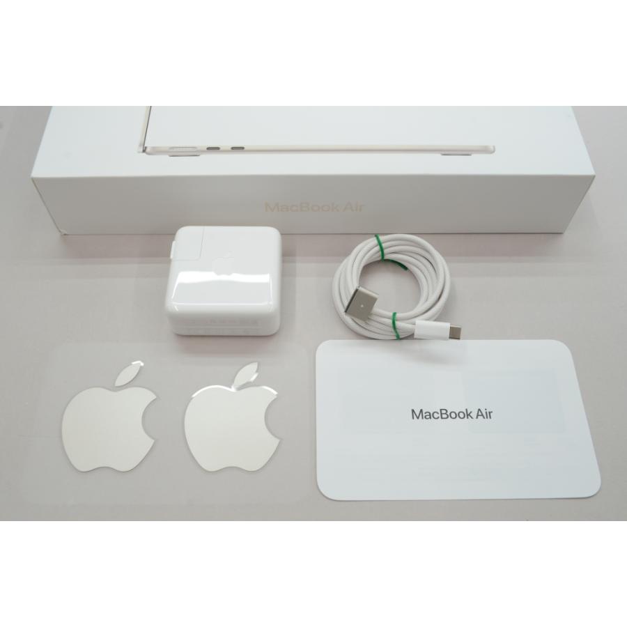 [中古]Apple MacBook Air 13インチ M2(8コアCPU/8コアGPU) 256GB スターライト MLY13J/A｜jtus2014｜06