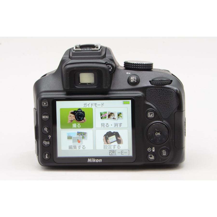 [中古]Nikon D3400 ダブルズームキット ブラック｜jtus2014｜03