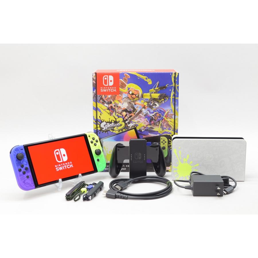 中古品】Nintendo Switch（有機ELモデル） スプラトゥーン3エディション