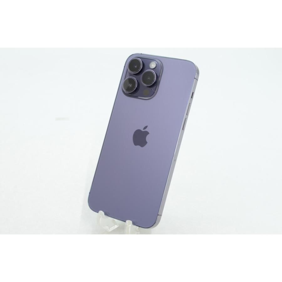 iPhone14美品 iPhone14 Pro Max A2893 (MQ993J/A) 128GB ディープパープル 【国内版