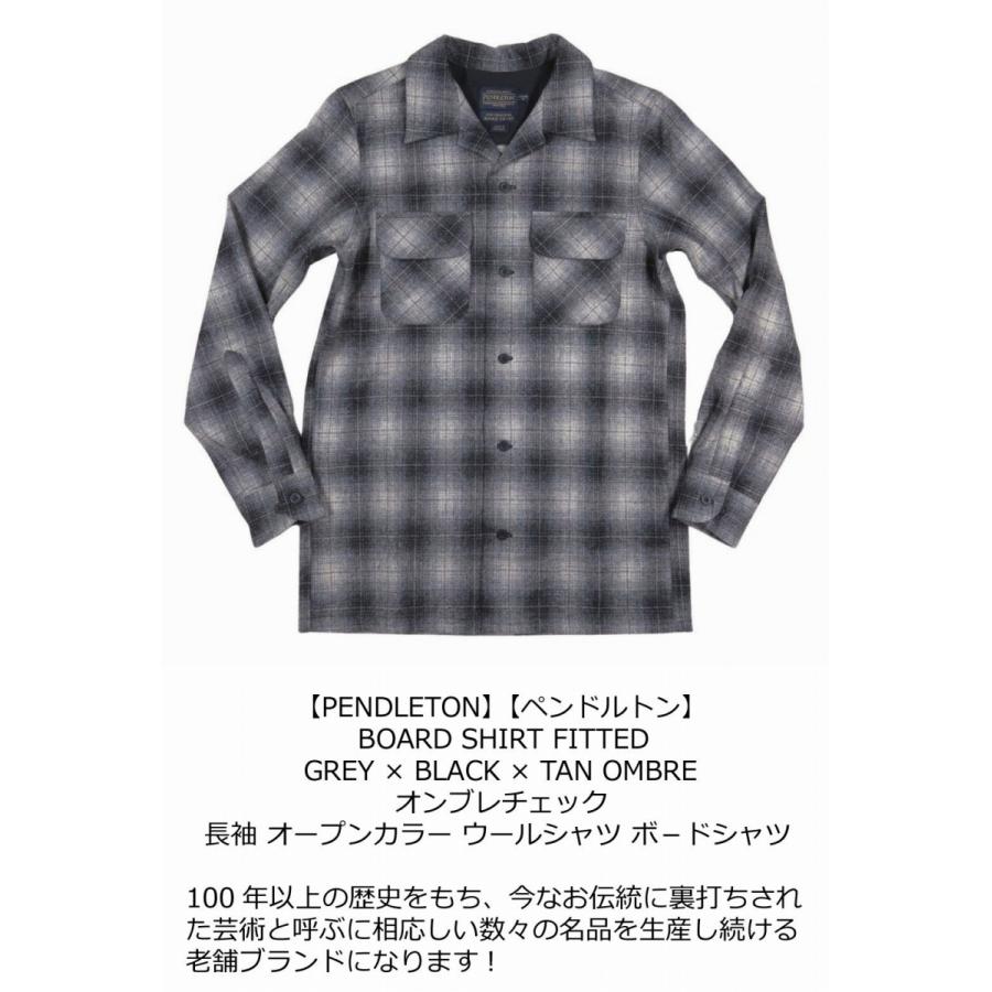 PENDLETON ペンドルトン オンブレチェック 長袖 オープンカラー ウール
