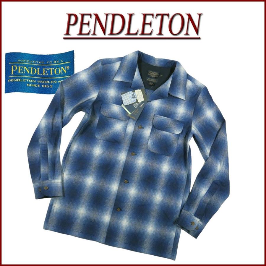 PENDLETON ペンドルトン BOARD SHIRT FITTED オンブレチェック 長袖 オープンカラー ウールシャツ RA072