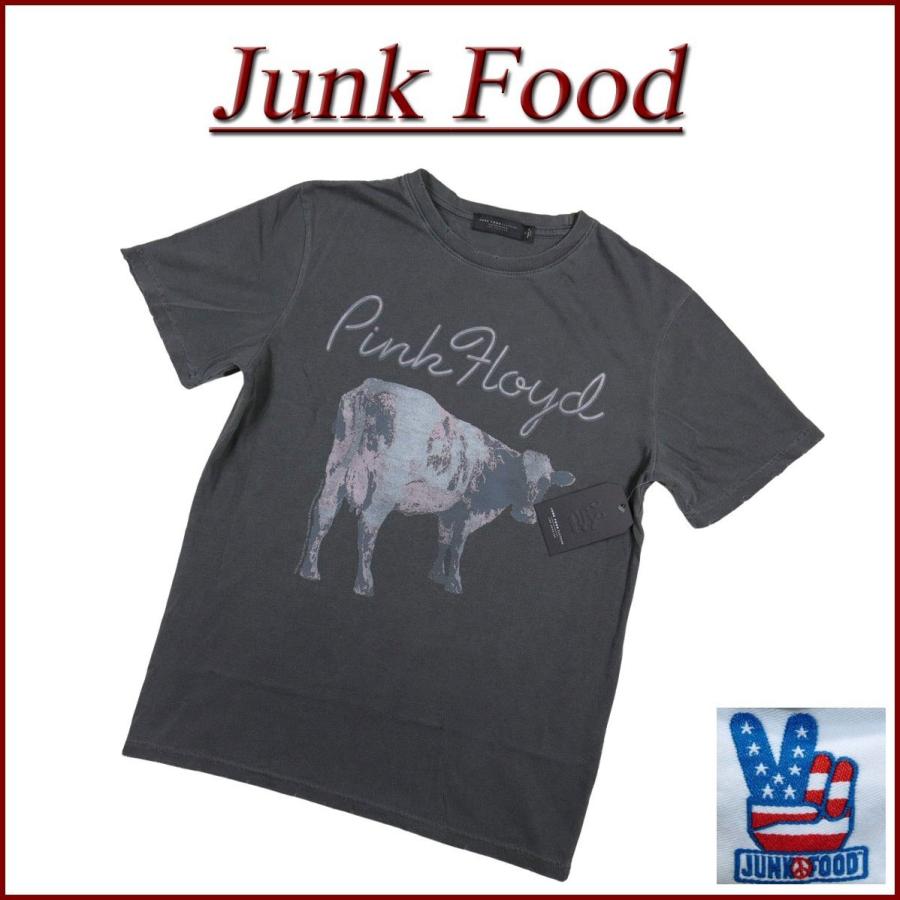 JUNK FOOD ジャンクフード USA産 ピンク・フロイド ビンテージ調 ダメージ加工 半袖 バンドTシャツ 12MXPF122｜jtwoshop