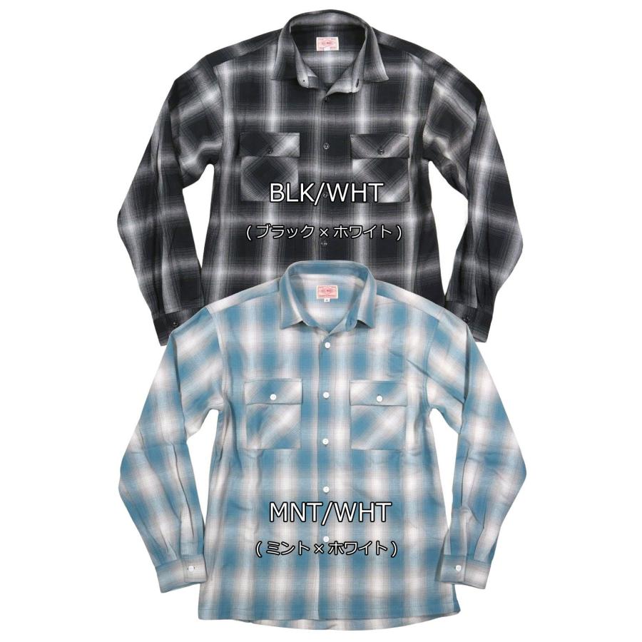 BIG MIKE ビッグマイク 復刻 オンブレチェック 長袖 ライト