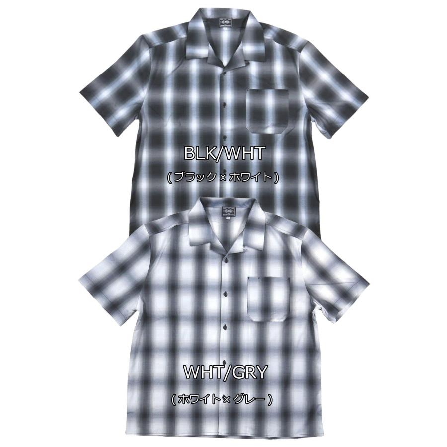 BIG MIKE（ビッグマイク） 復刻 オンブレチェック 半袖 オープンカラー