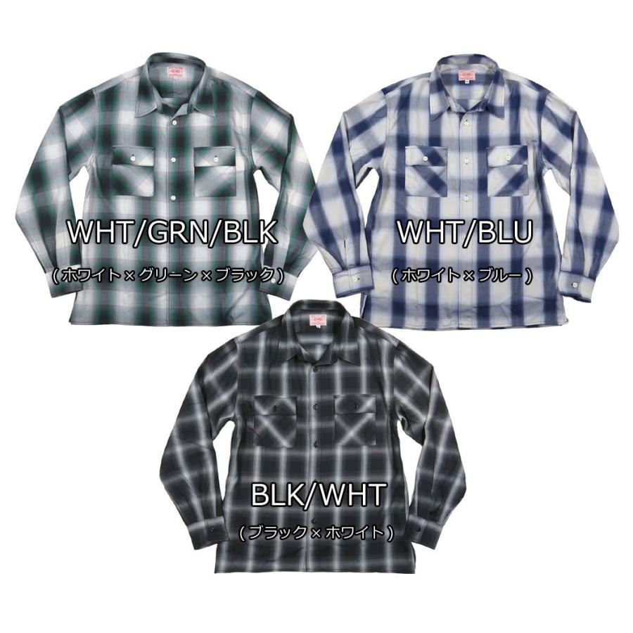 BIG MIKE（ビッグマイク） 復刻 オンブレチェック レーヨン混 長袖