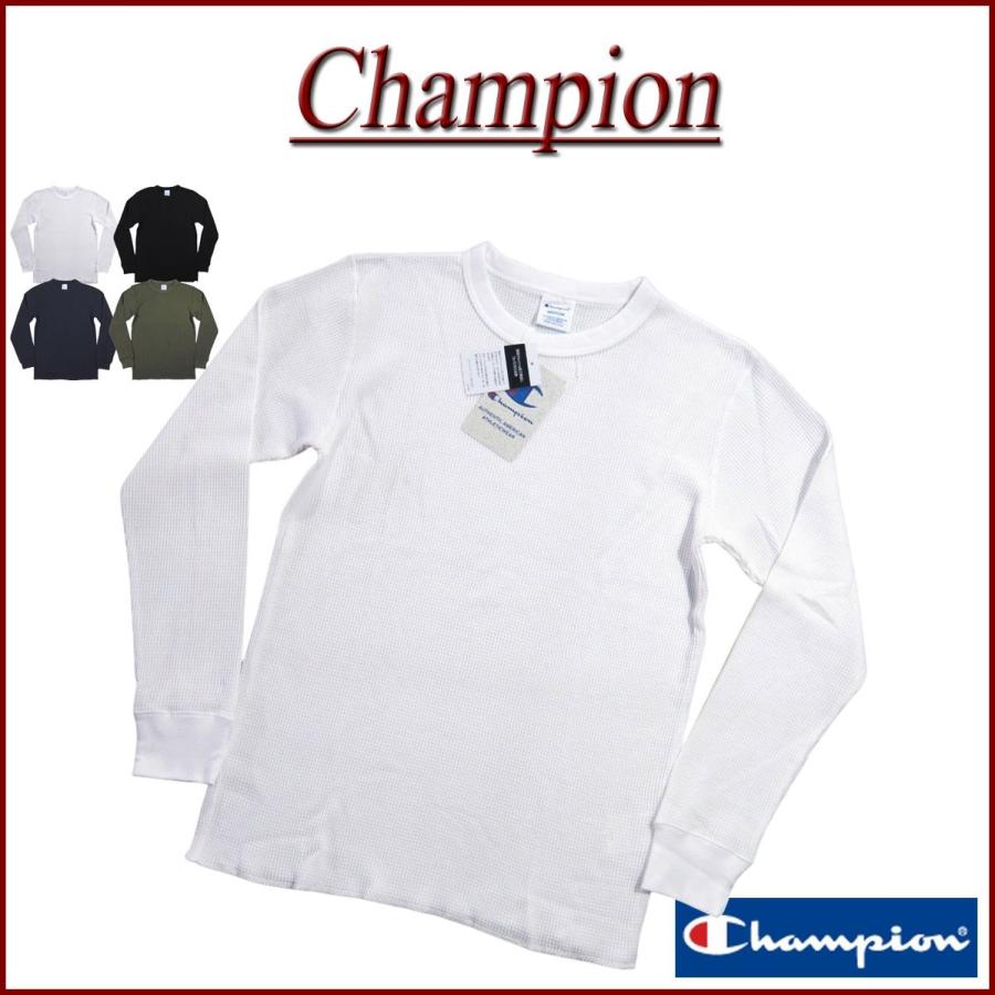 Champion（チャンピオン） USAコットン 無地 クルーネック サーマル