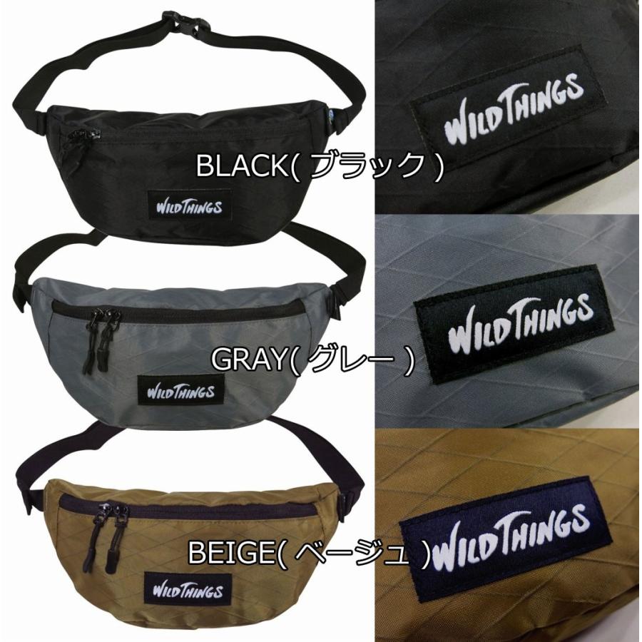 WILD THINGS ワイルドシングス X-PAC BODY BAG ロゴ入り WILD THINGS ワイルドシングス X-PAC BODY BAG ロゴ入り