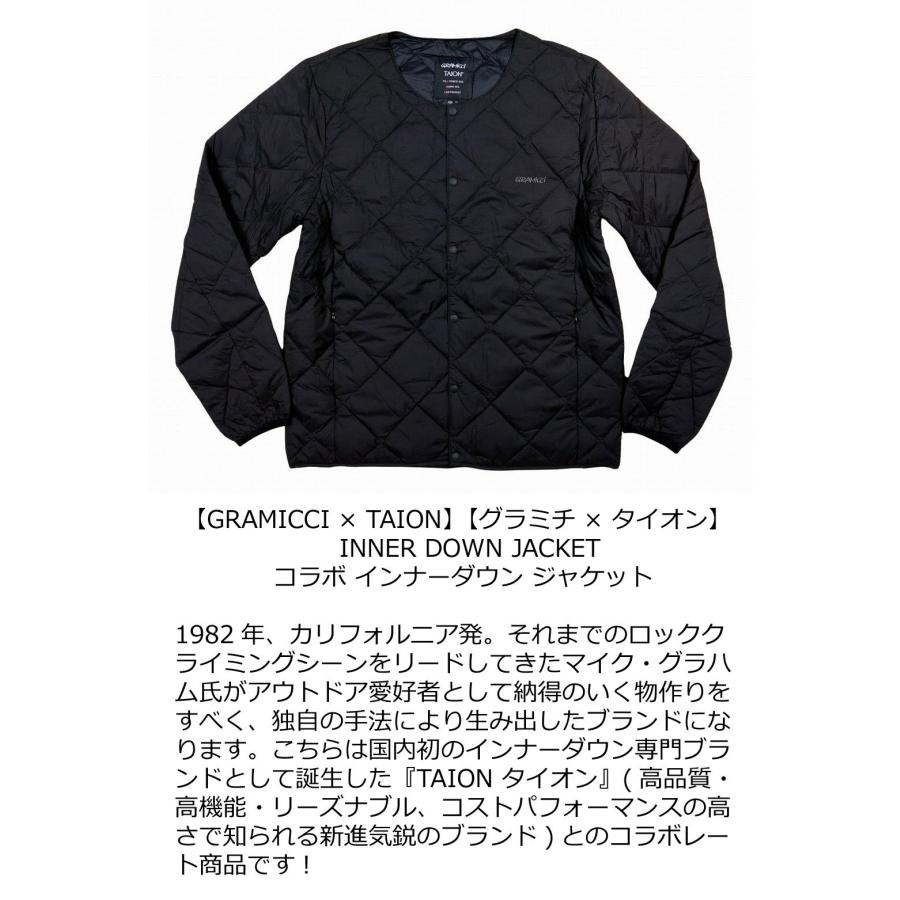 GRAMICCI（グラミチ） × TAION × タイオン コラボ INNER DOWN JACKET