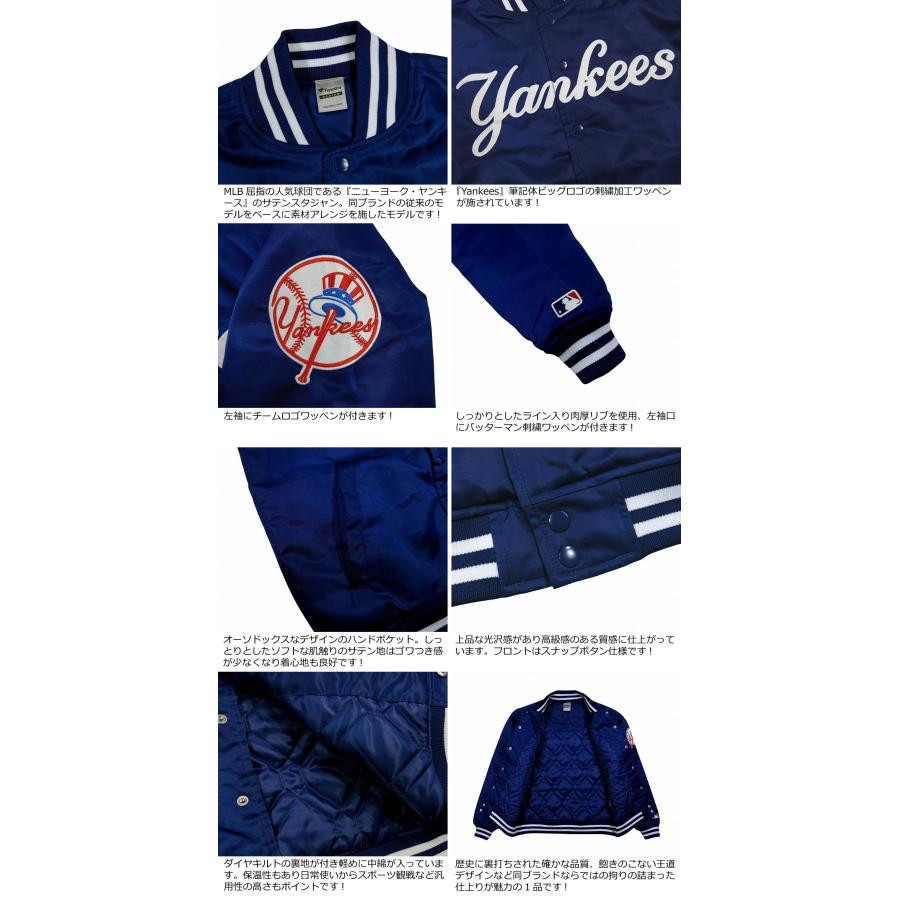MLB ニューヨークヤンキース バックロゴ刺繍 袖革 スタジャン MLB ニューヨークヤンキース バックロゴ刺繍 袖革 スタジャン MLB
