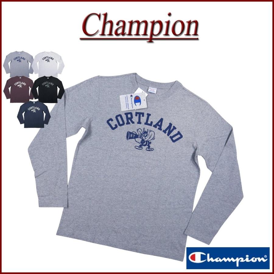 Champion（チャンピオン） トリコロールタグ カレッジプリント ロンT