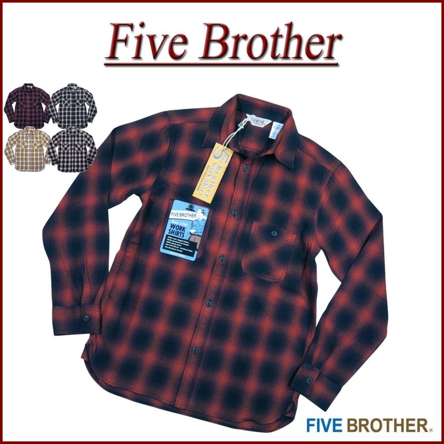FIVEBROTHER FIVE BROTHER ファイブブラザー オンブレチェック
