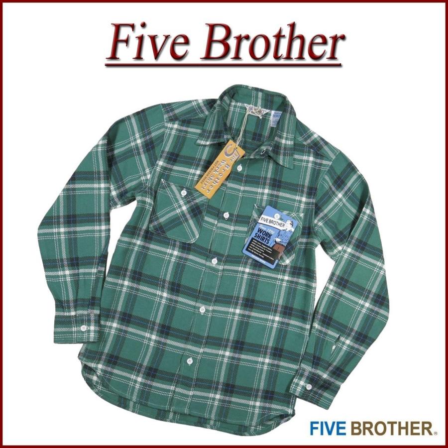 FIVEBROTHER FIVE BROTHER ファイブブラザー チェック 長袖