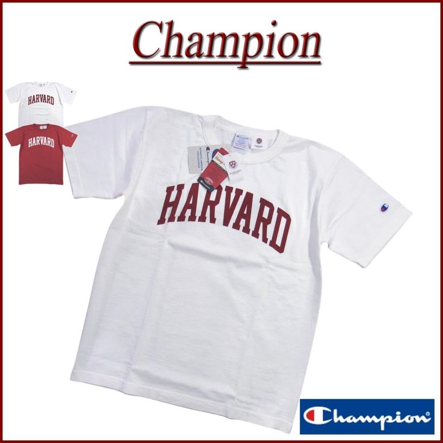 Champion × HARVARD コラボ USA製 カレッジプリント チャンピオン ハーバード大学 71％以上節約 新しく着き 半袖 C5-T302 Tシャツ