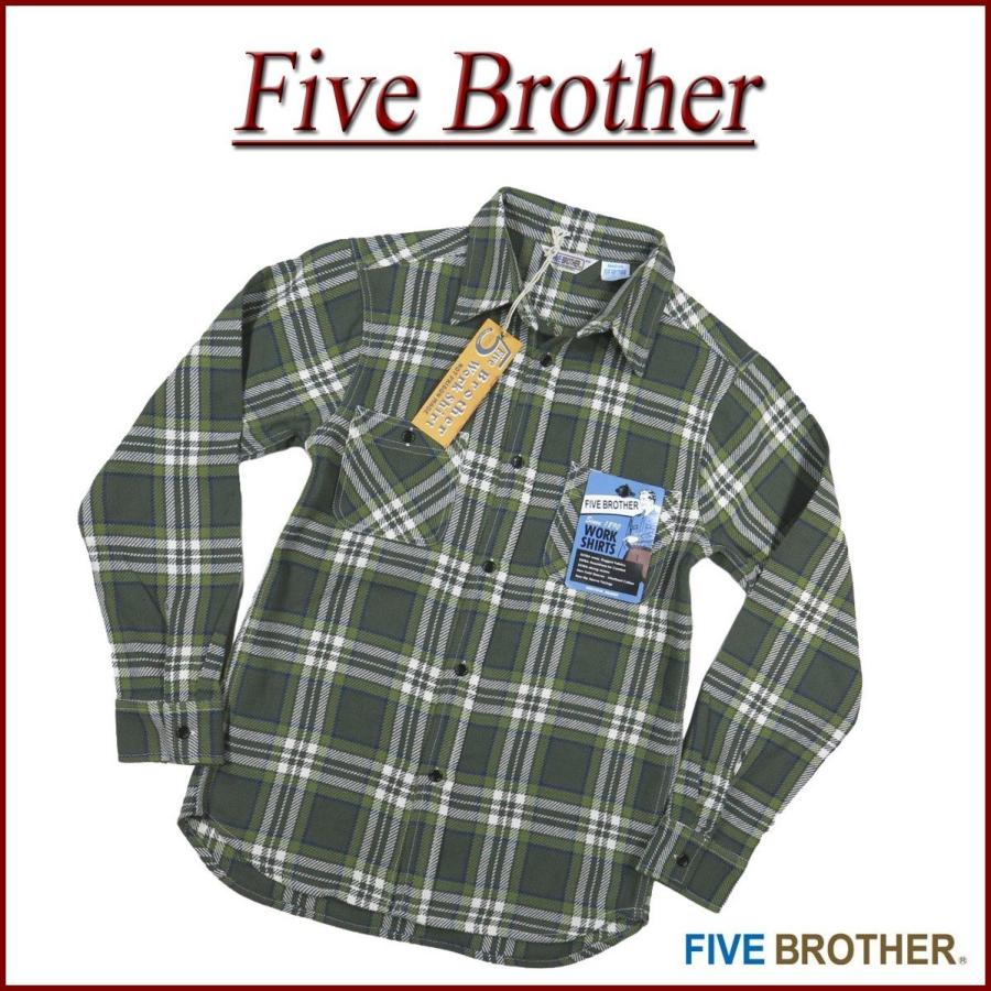 FIVEBROTHER FIVE BROTHER ファイブブラザー チェック 長袖