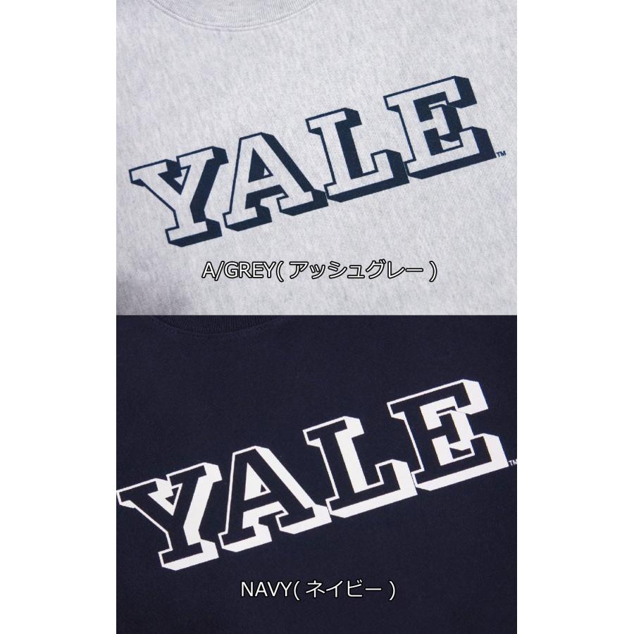 新品！YALE イエールヘビーウェイトスウェット L 紺　カレッジトレーナー YALE イエール大学 カレッジプリント ヘビーウェイト スウェット