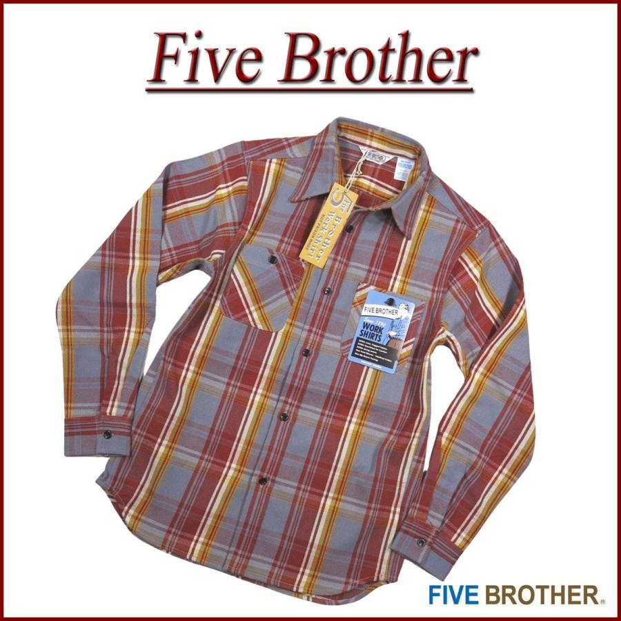 FIVEBROTHER（ファイブブラザー） マドラスチェック 長袖 ヘビー