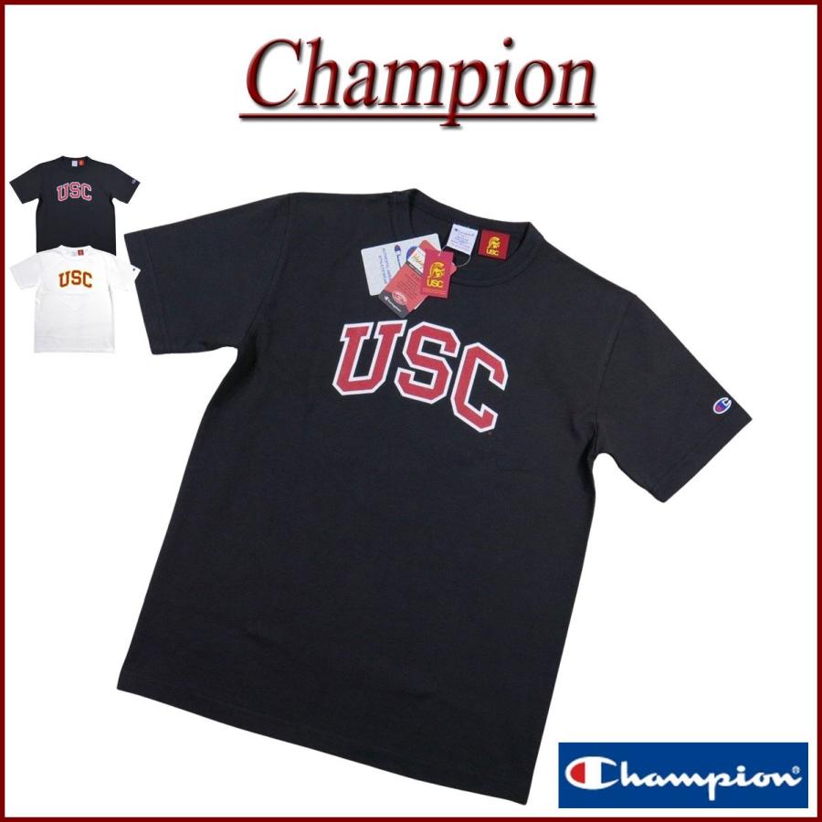 Champion（チャンピオン） × USC コラボ USA製 カレッジプリント 半袖
