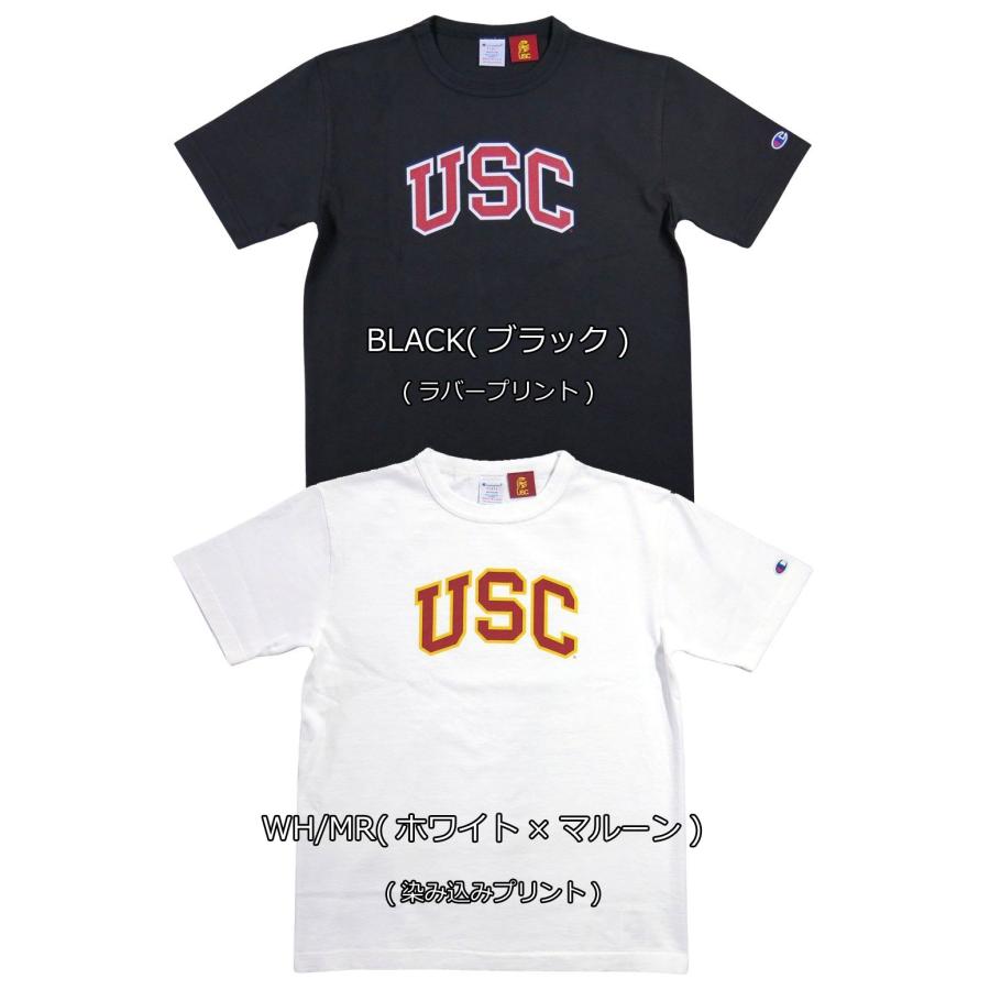 Champion（チャンピオン） × USC コラボ USA製 カレッジプリント 半袖