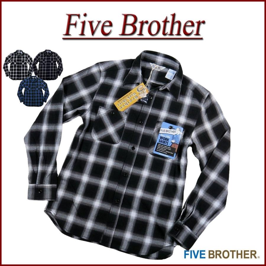 FIVEBROTHER FIVE BROTHER ファイブブラザー オンブレチェック