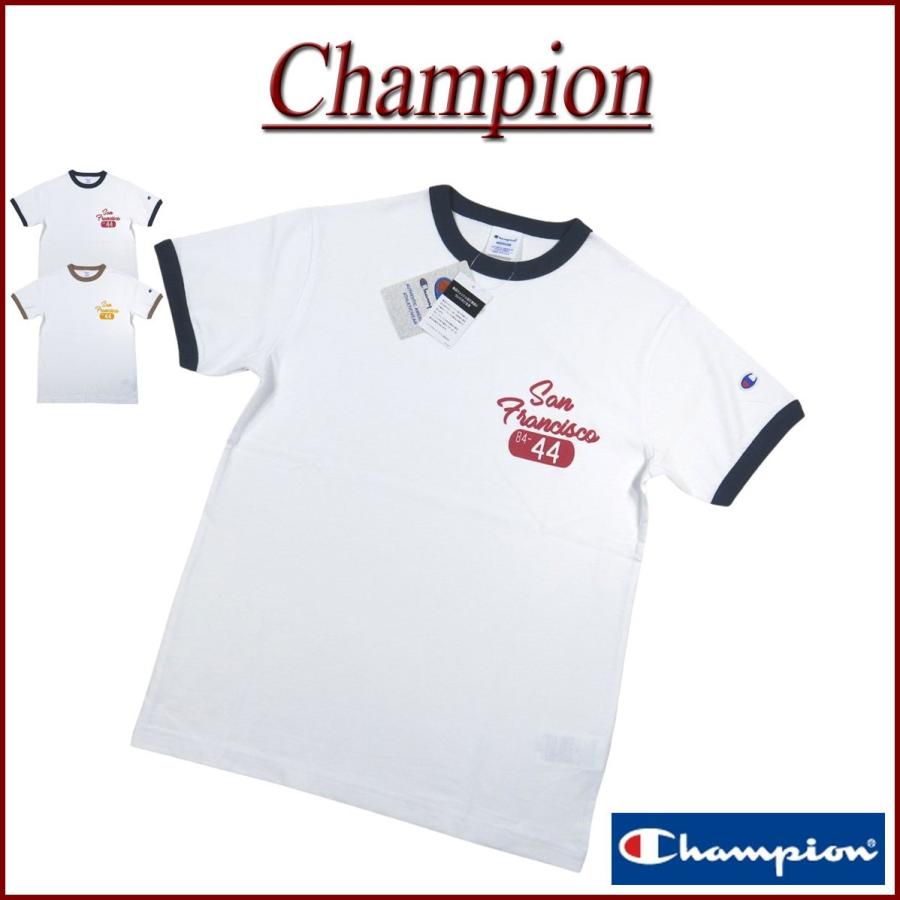 Champion（チャンピオン） トリコロールタグ フロッキープリント 半袖