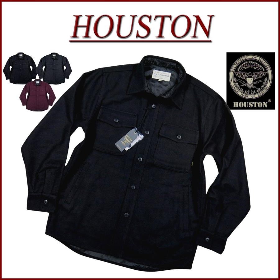 HOUSTON（ヒューストン） メルトンウール CPOシャツ ジャケット 51535