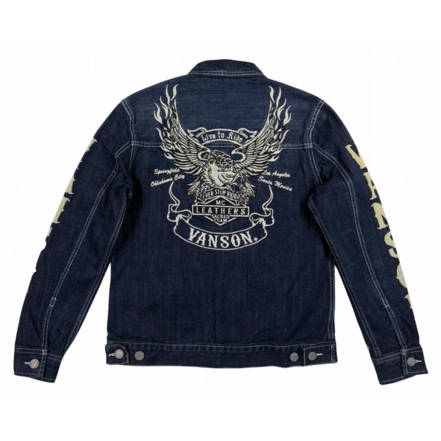 VANSON イーグル刺繍 ジャケット VANSON バンソン イーグルエンブレム N-1デッキジャケット NVJK