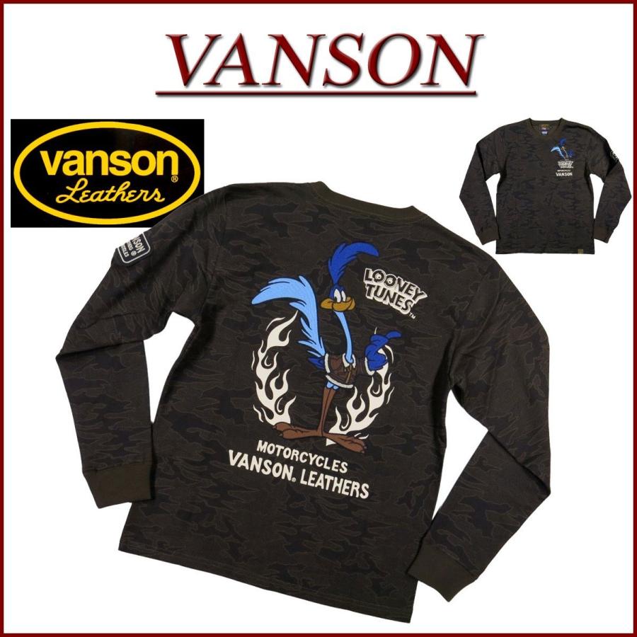 新品バンソンvanson✖️ルーニーチューンコラボ ✖️ロードランナー刺繍L VANSON バンソン × LOONEY TUNES ルーニーチューン コラボ