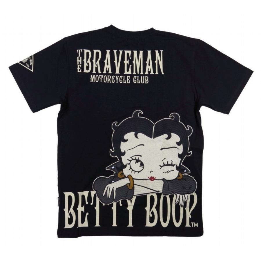 THE BRAVE-MAN × BETTY BOOP ザ・ブレイブマン × ベティ・ブープ コラボ ストレッチコットン 半袖 Tシャツ BBB-2218｜jtwoshop｜04