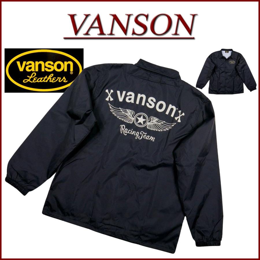 VANSON（バンソン） フライング スタープリント ナイロン コーチ