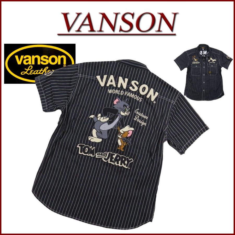 VANSON（バンソン） × TOM & JERRY トムとジェリーコラボ 刺繍