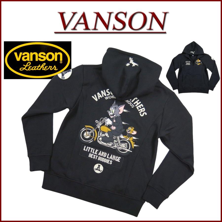 VANSON（バンソン） × TOM & JERRY トムとジェリー コラボ 刺繍 ジップ