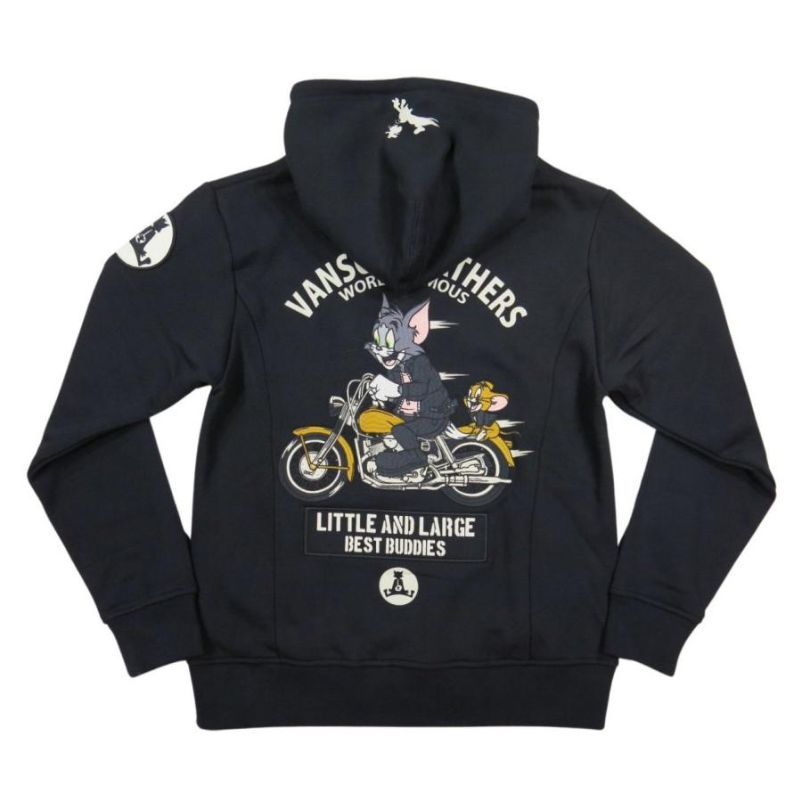 VANSON（バンソン） × TOM & JERRY トムとジェリー コラボ 刺繍 ジップ