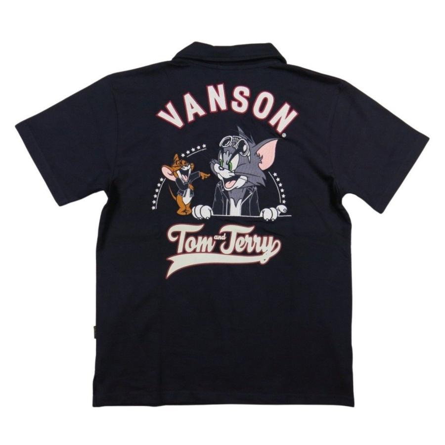 VANSON（バンソン） × TOM & JERRY トムとジェリー コラボ 刺繍 半袖