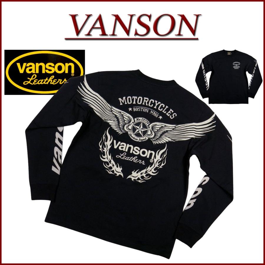 VANSON（バンソン） フライングスター刺繍 ロンT NVLT-2420 : JTWO 