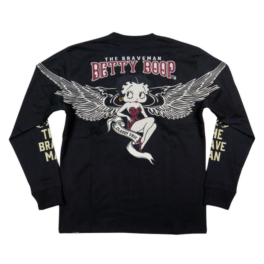 新品THE BRAVE MAN✖️ベティBETTYBOOPコラボ　長袖Tシャツ THE BRAVE-MAN × BETTY BOOP ザ・ブレイブマン ベティ・ブープ コラボ