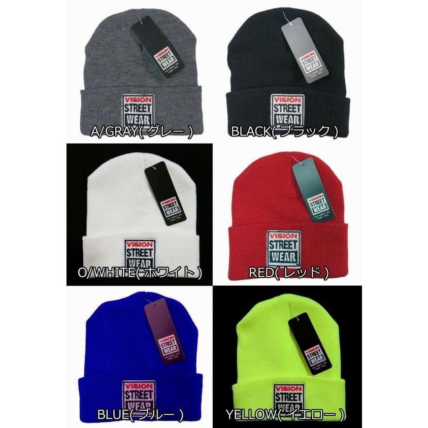 VISION STREET WEAR ワッペン付 ビーニー ニットキャップ : JTWO