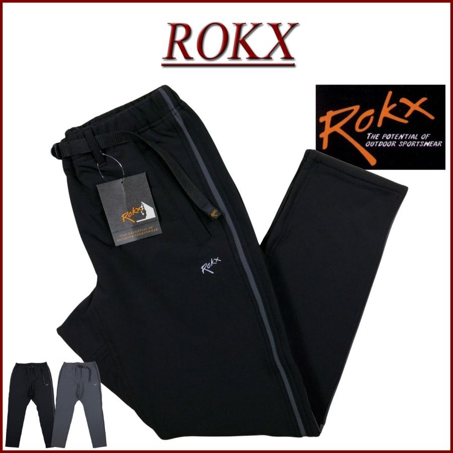 ROKX（ロックス） MG TRACK PANT 裏フリース ライン入り トラック