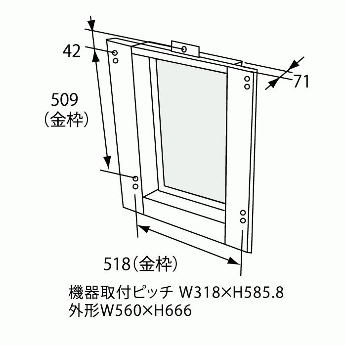 TC-7D　ノーリツ（Noritz）扉内設置ケース 給湯器関連部材 0700675 | ノーリツ