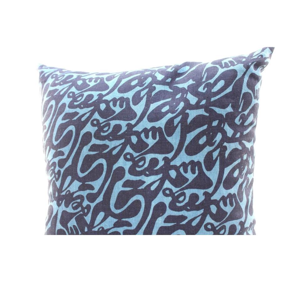 インテリア 雑貨 藍染 手染め ご当地 天野紺屋 クッション ありがとう